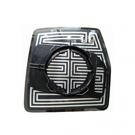 Piastra specchietto termica con vetro lato guida - sx