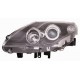 Faro proiettore H7-H7 parabola nera passeggero - dx
