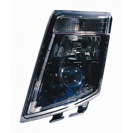 Faro proiettore H7-H7 parabola nera a led dx