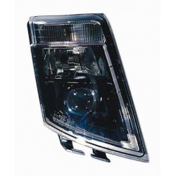 Faro proiettore H7-H7 parabola nera a led sx