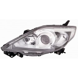 Faro proiettore H7-HB3 parabola nera guida - sx