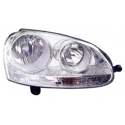 Faro proiettore H7-H7 parabola cromata dx