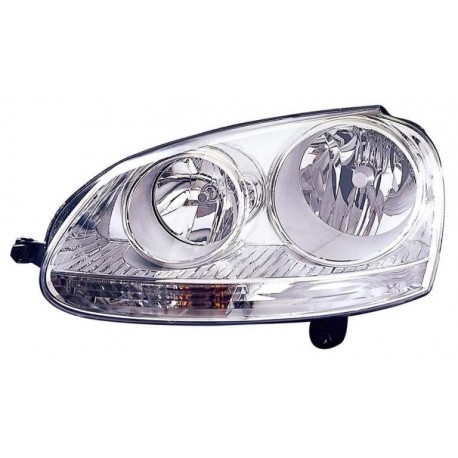 Faro proiettore H7-H7 parabola cromata guida - sx