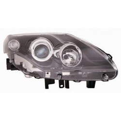 Faro proiettore H7-H7 parabola nera guida - sx