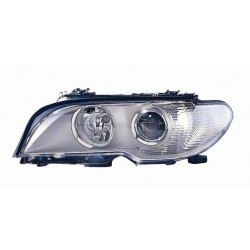 Faro proiettore H7-H7 parabola cromata sx