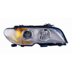 Faro proiettore H7-H7 parabola cromata dx