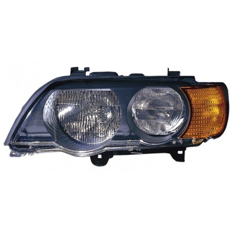 Faro proiettore H7-HB3 con motorino freccia arancio sx