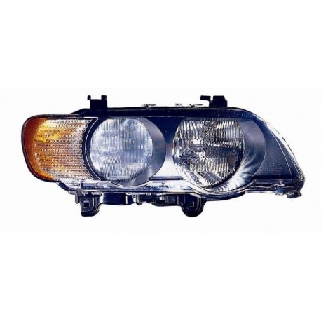 Faro proiettore H7-HB3 con motorino freccia bianca dx