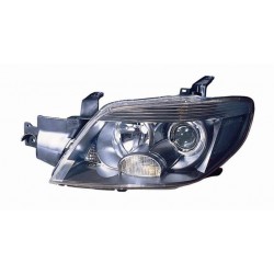 Faro proiettore HB3-H1 parabola nera sx