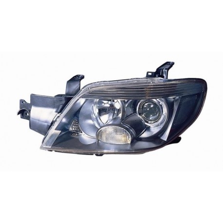 Faro proiettore HB3-H1 parabola nera sx