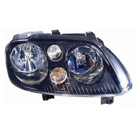 Faro proiettore H7-H7 parabola nera dx