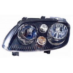 Faro proiettore H7-H7 parabola nera sx