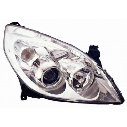 Faro proiettore H7-H1 parabola cromata passeggero - dx