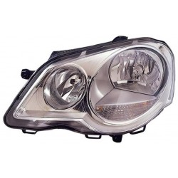 Faro proiettore H7-H1 parabola cromata guida sx