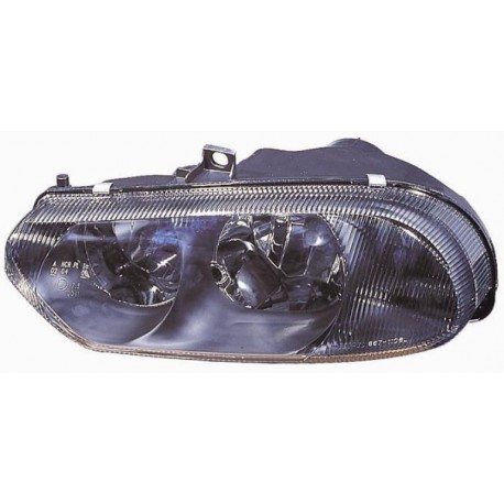 Faro proiettore H7-H1 parabola nera guida - sx