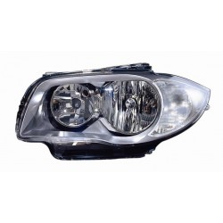 Faro proiettore H7-H7 parabola grigia guida - sx