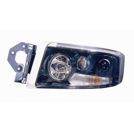 Faro proiettore H1-H7 senza fendi parabola nera sx