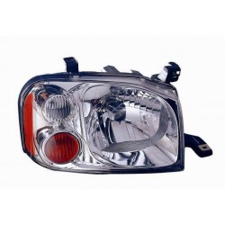 Faro proiettore H4 parabola nera sx