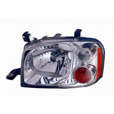 Faro proiettore H4 parabola cromata sx