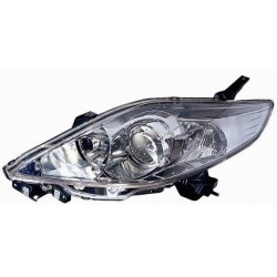 Faro proiettore H7-HB3 con bordo sup nero guida - sx