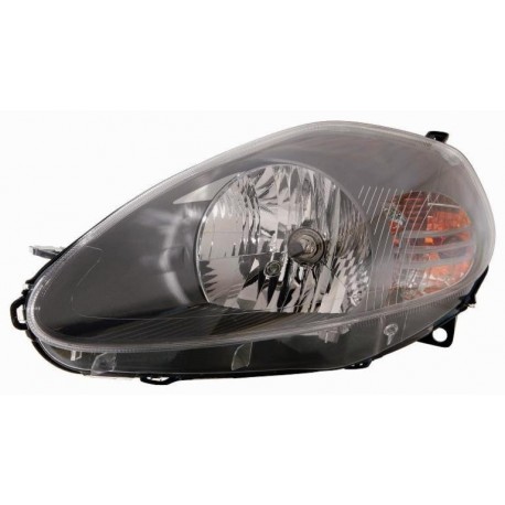 Faro proiettore H4 parabola nera guida sx