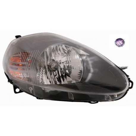 Faro proiettore H4 prabola grigia 7 pin dx