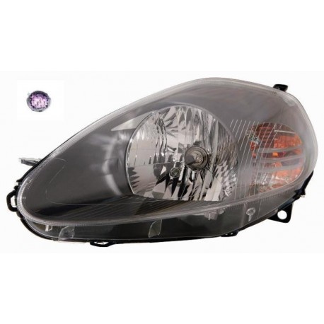 Faro proiettore H4 parabola grigia 7 pin guida sx