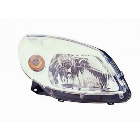 Faro proiettore H4 parabola cromata passeggero dx