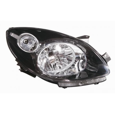 Faro proiettore H4 parabola nera passeggero dx