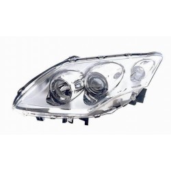 Faro proiettore H7-H7 parabola cromata guida - sx