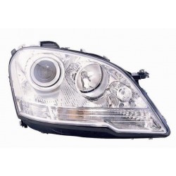 Faro proiettore H7-H7 parabola cromata dx