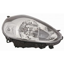 Faro proiettore H4 parabola cromata dx