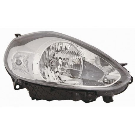 Faro proiettore H4 parabola cromata dx