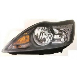 Faro proiettore H1-H7 parabola nera guida - sx