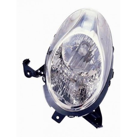 Faro proiettore H4 parabola cromata passeggero - dx