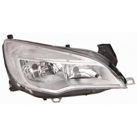 Faro proiettore H7-H7 parabola cromata passeggero - dx