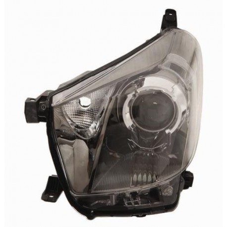 Faro proiettore HIR2 parabola nera guida - sx