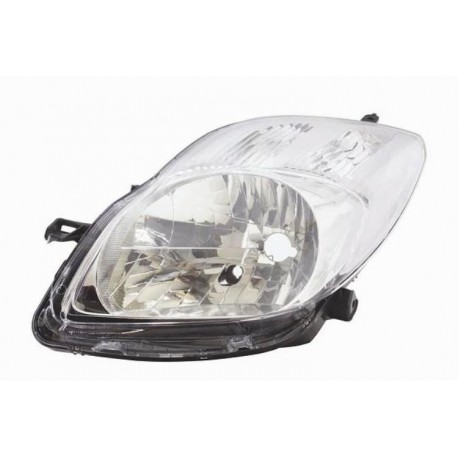 Faro proiettore H4 parabola cromata guida - sx