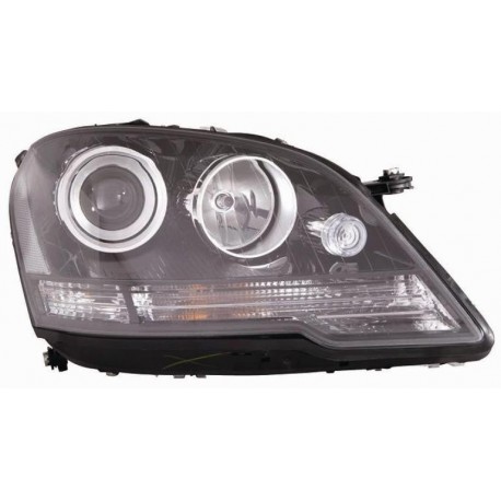 Faro proiettore H7-H7 cparabola nera dx