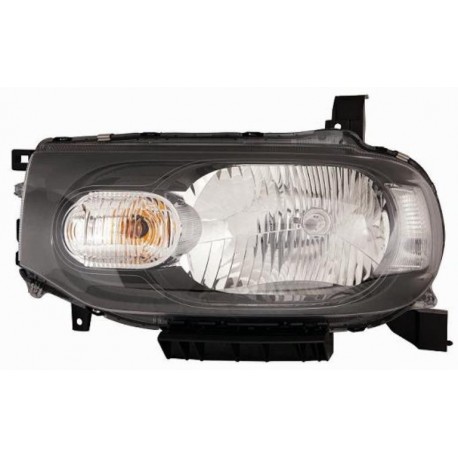 Faro proiettore H4 parabola nera passeggero - dx