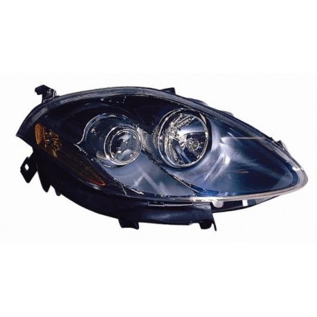 Faro proiettore H1-H1 con motorino par nera passeggero dx