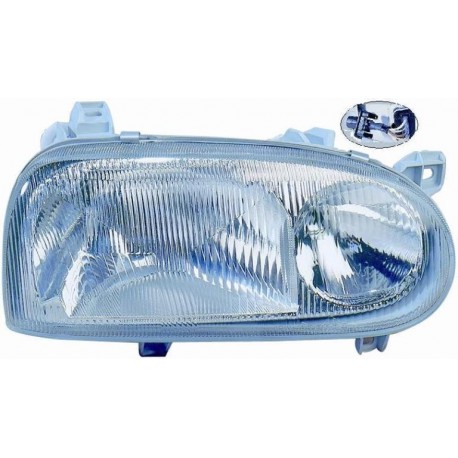 Faro proiettore H1-H1 2 parabole passeggero - dx