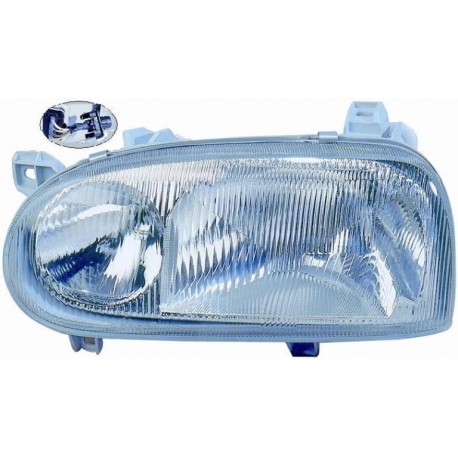 Faro proiettore H1-H1 2 parabole guida - sx