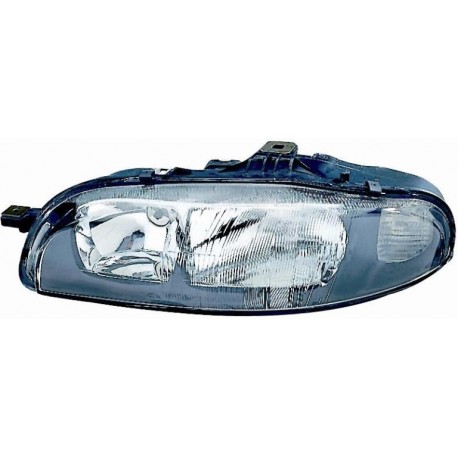 Faro proiettore H1-H1 vetro rigato guida - sx