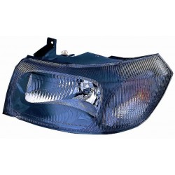 Faro proiettore H4 parabola nera guida - sx