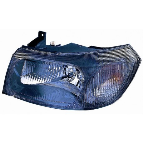 Faro proiettore H4 parabola nera guida - sx