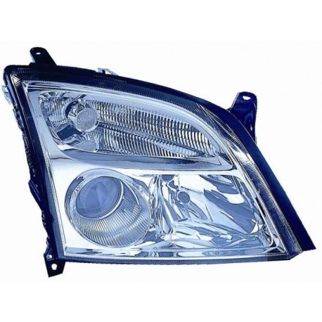 Faro proiettore H7-H7 parabola cromata passeggero dx