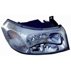 Faro proiettore H4 parabola cromata passeggero - dx