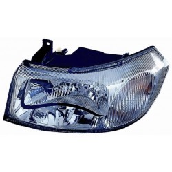 Faro proiettore H4 parabola cromata guida - sx