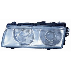 Faro proiettore H1-H7 con motorino par cromata sx